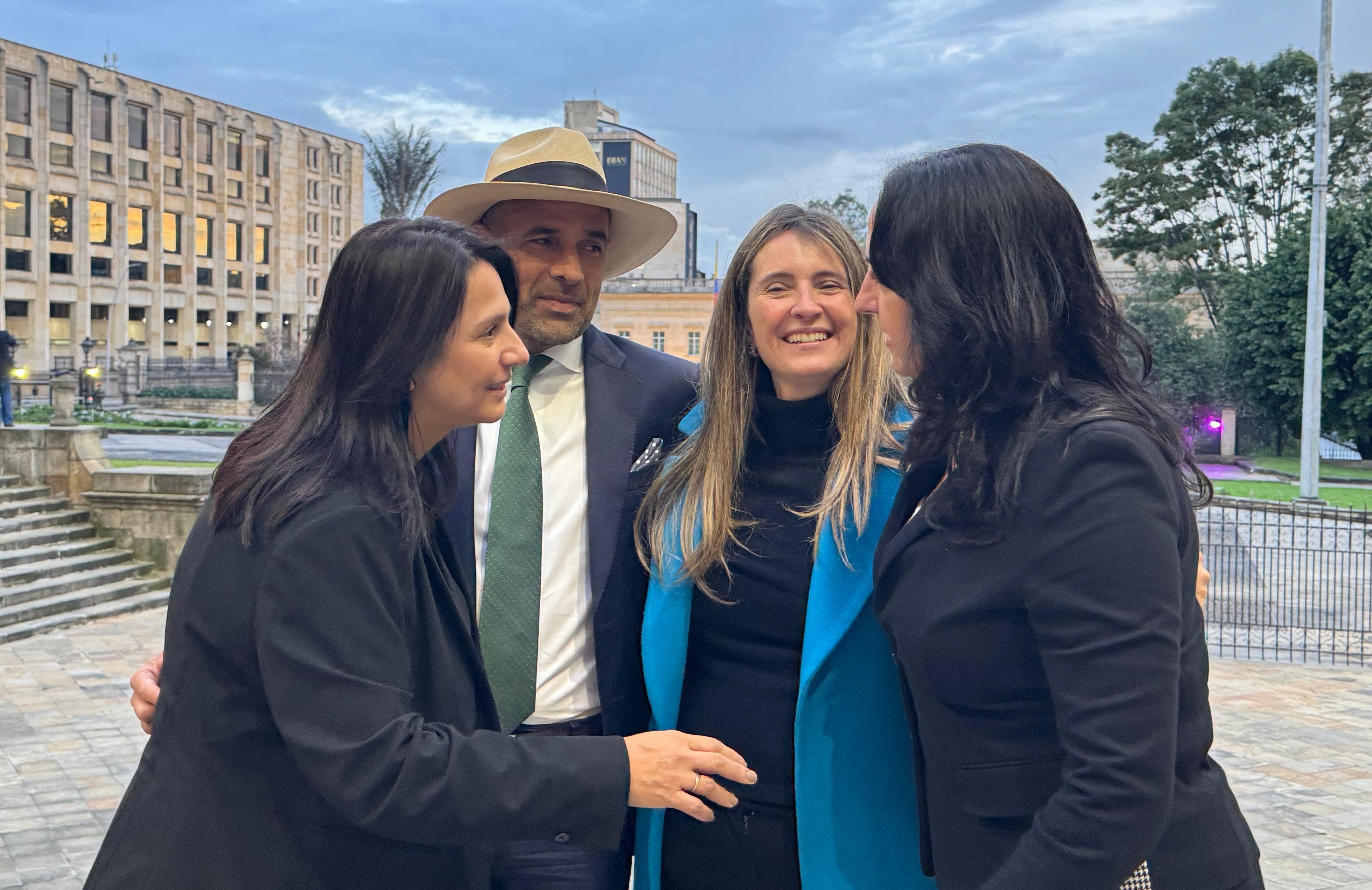 Senadores del Centro Democrático Paola Holguín, Andrés Guerra, Paloma Valencia y María Fernanda Cabal.