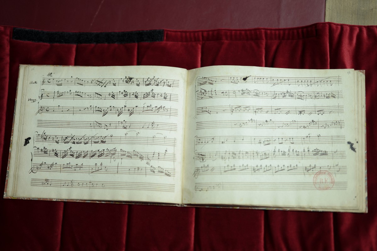 Hallan en París una partitura inédita de Mozart de 1778 para flauta y arpa