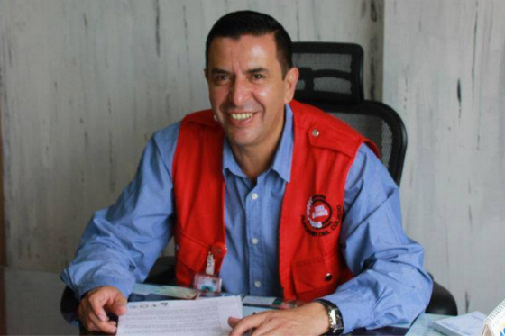 El alcalde de Mesitas del Colegio, Gilberto Moreno.