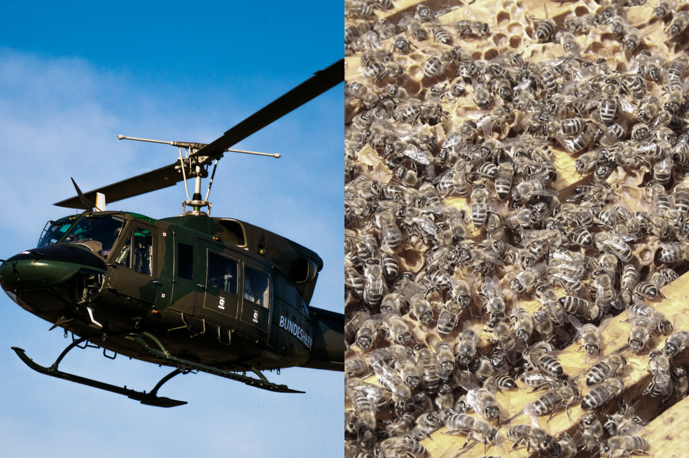 Helicóptero en el que viajaba Uribe fue el que provocó a las abejas: Policía del Cesar