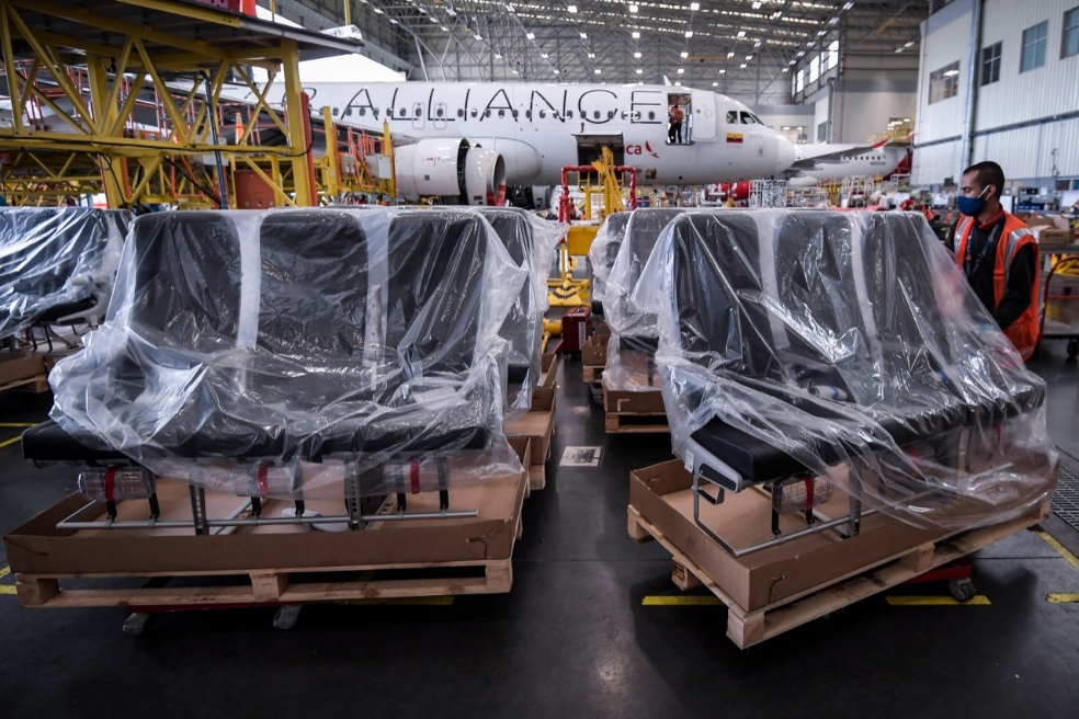 Fotos reconfiguración flota de Avianca