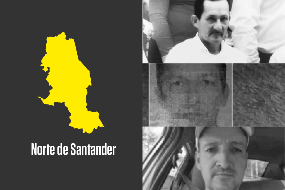 De arriba abajo: Fernando Quintero Mena, Tulio Cesar Sandoval Chia y Efrén Ospina Velásquez.