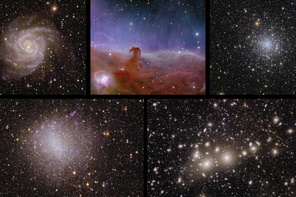 En fotos: las primeras imágenes del Euclid, “el detective del Universo oscuro”
