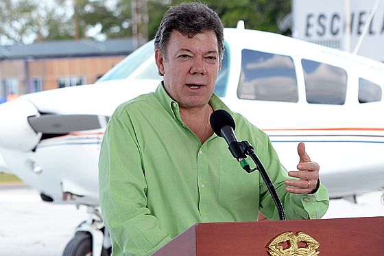 El presidente Juan Manuel Santos.