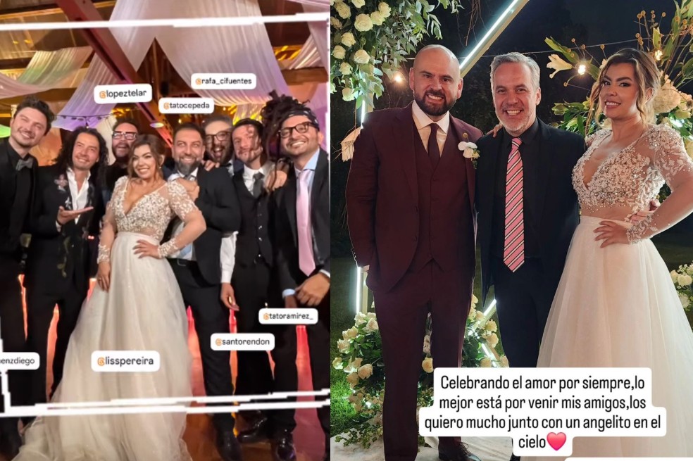 Matrimonio de Liss Pereira y Ricardo Quevedo.