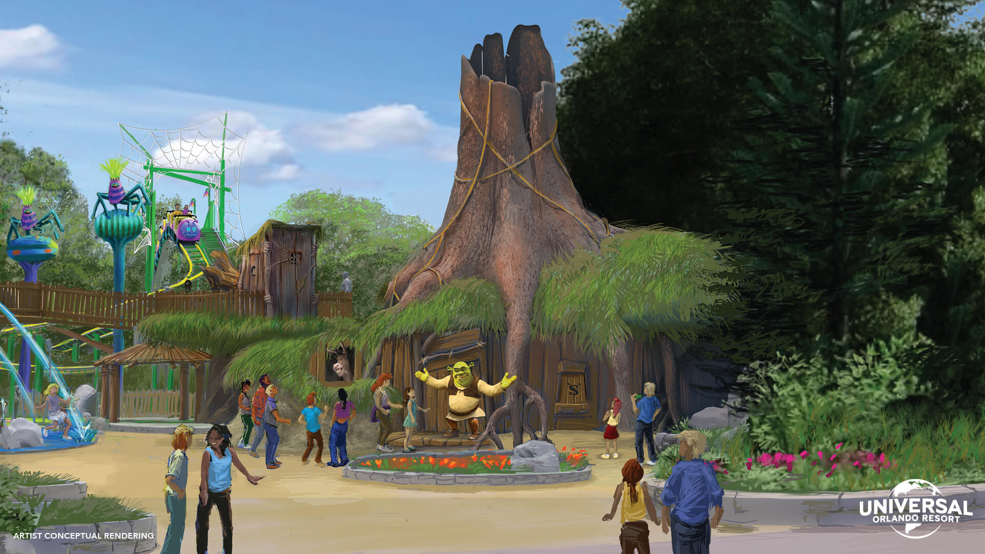 Shrek's Swamp Meet, en DreamWorks Land, en Universal Orlando Resort.