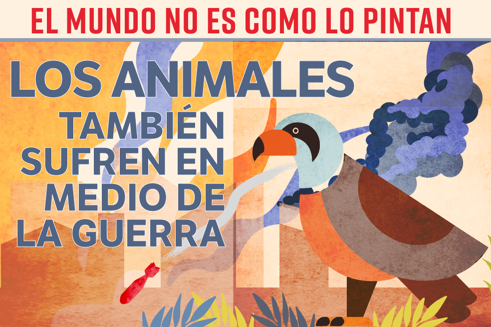 El mundo no es como lo pintan: los animales también sufren en medio de la guerra