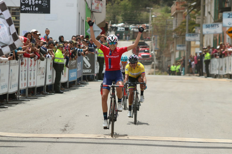 Marcela Prieto ganó la etapa reina de la Vuelta a Colombia Femenina