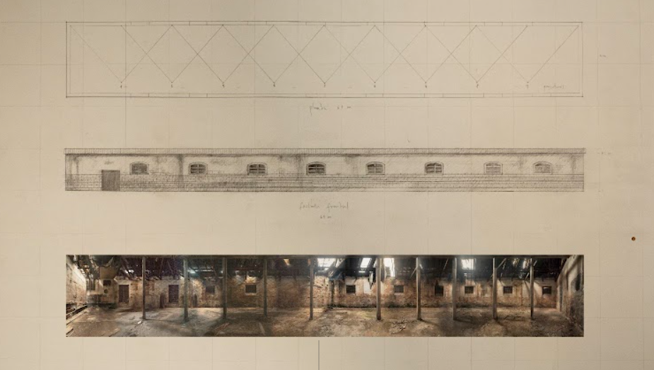 Estudios de Mauricio Carmona para su obra Estructura sin fin.