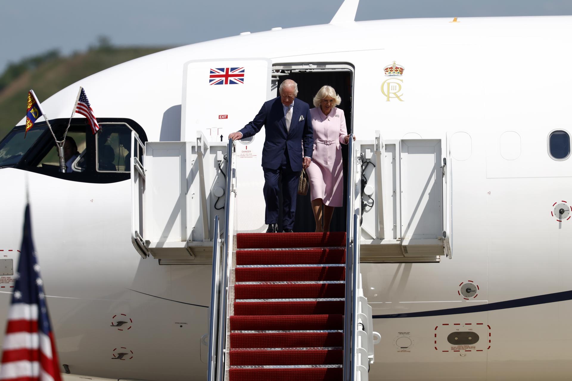 El rey Carlos III llega a Estados Unidos para encuentro oficial con Donald Trump