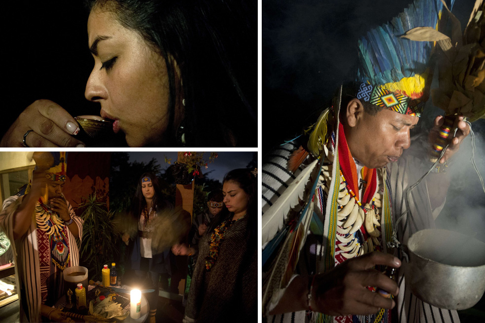 Mirada a un ritual de yagé en La Calera
