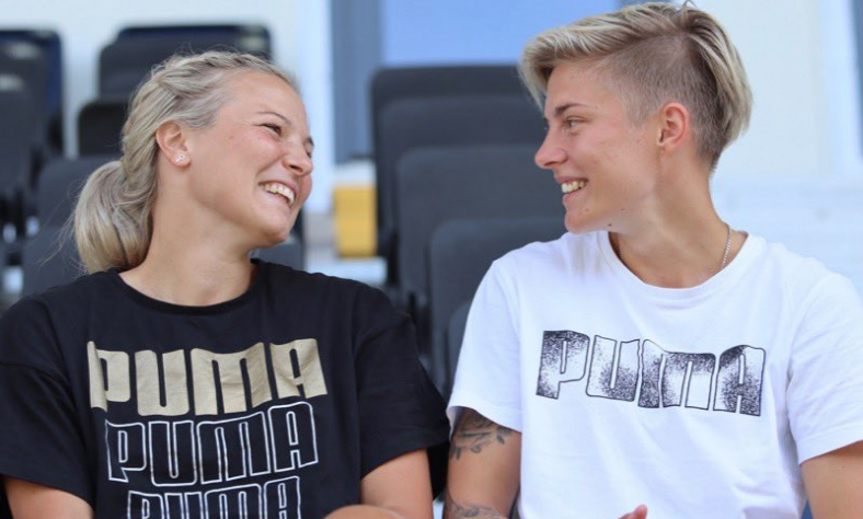 La Juventus celebró la maternidad de dos de sus jugadoras, que son pareja