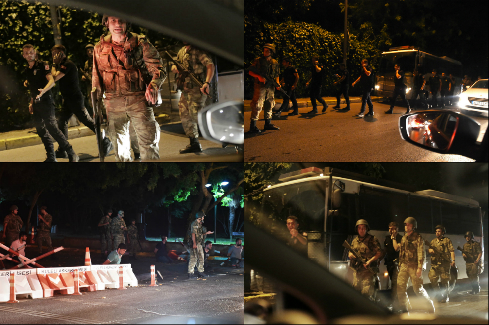 Primeras imágenes del intento de golpe de Estado en Turquía