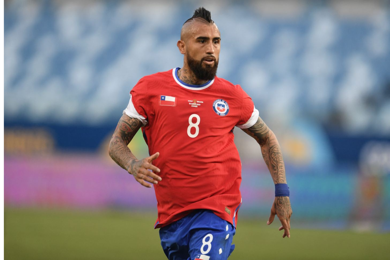 Arturo Vidal fue capitán de la selección de Chile.