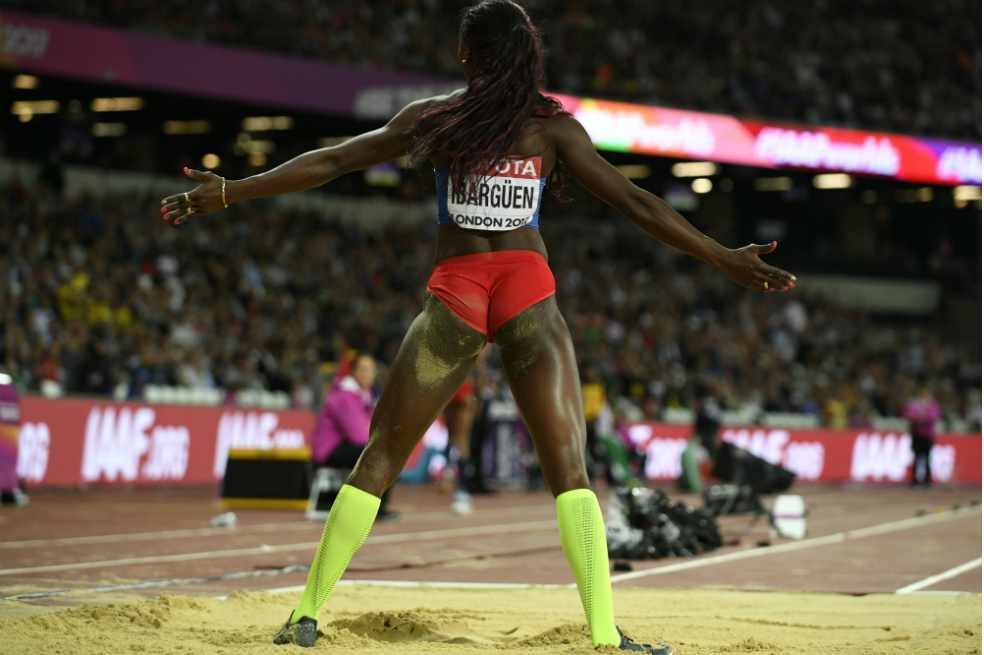 En imágenes, la medalla de plata de Caterine Ibargüen en el Mundial de atletismo