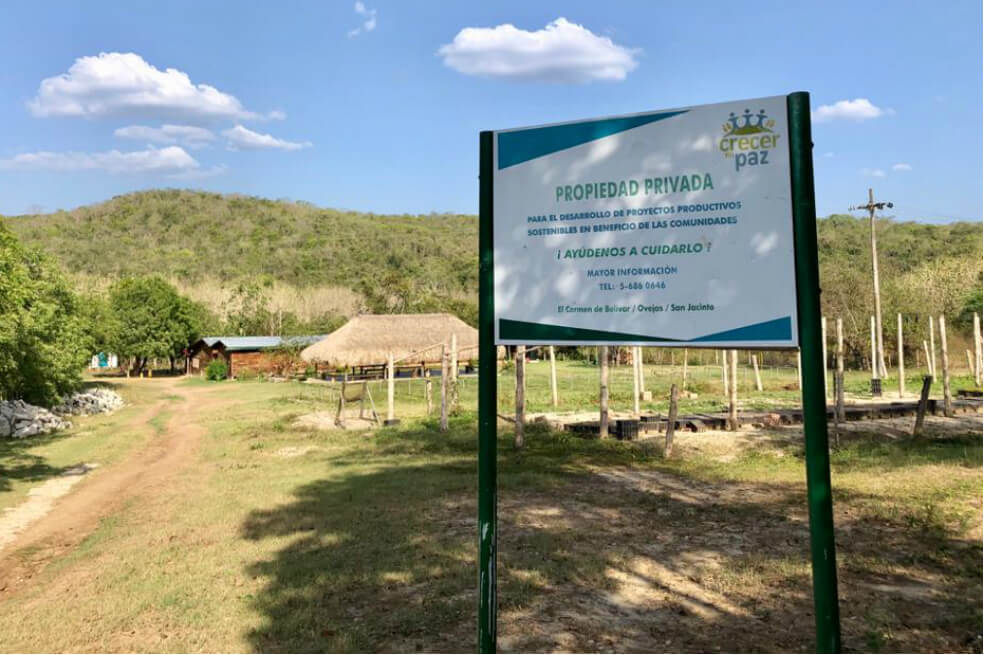 La Fundación Crecer en Paz, creada por la cementera Argos en 2015, es propietaria de más de 6.000 hectáreas de tierra en El Carmen de Bolívar y Ovejas. / Archivo particular