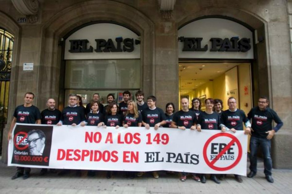 Despiden a 129 periodistas de El País, incluyendo grandes firmas