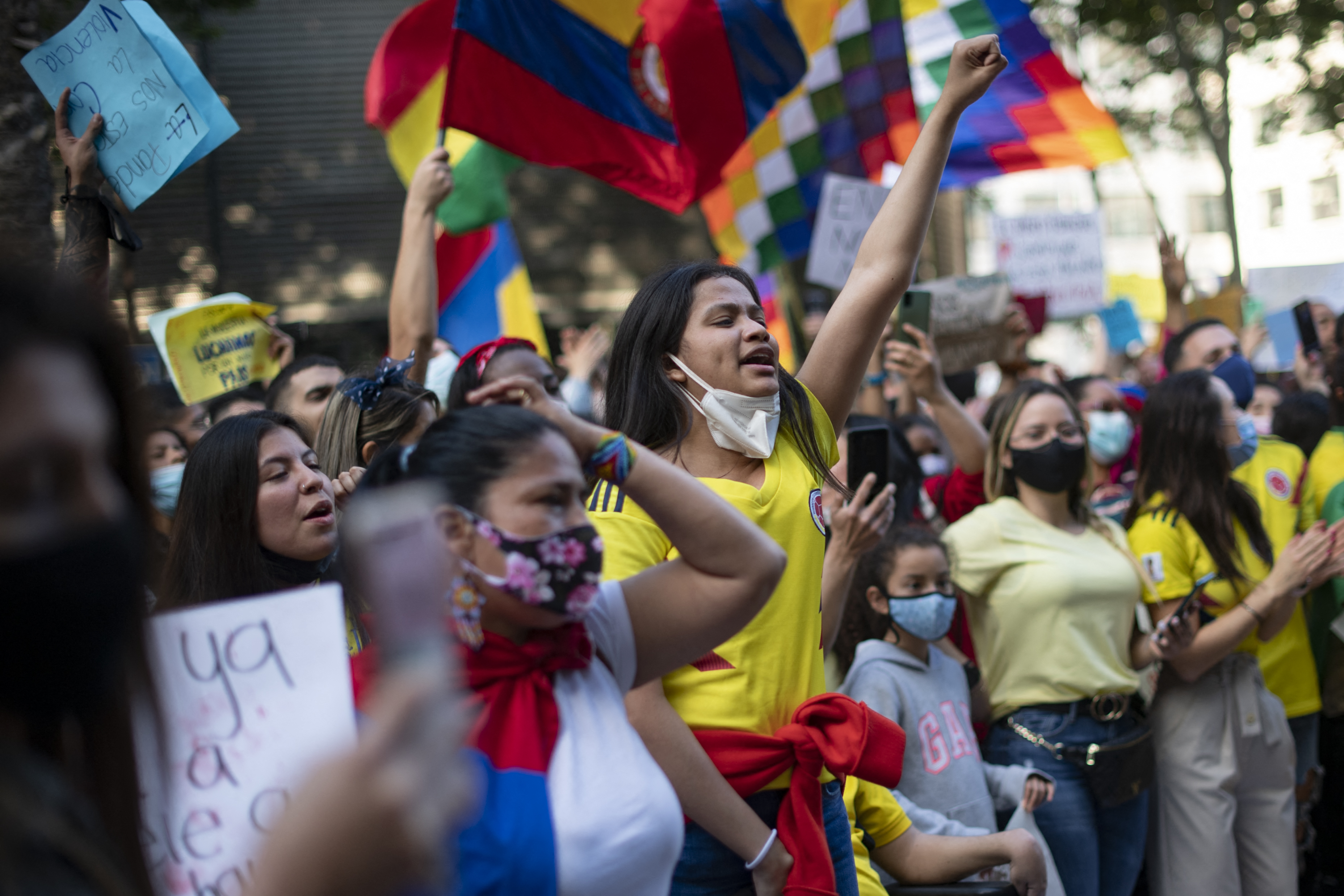 En Fotos: colombianos en Francia, Italia y México se sumaron al Paro Nacional