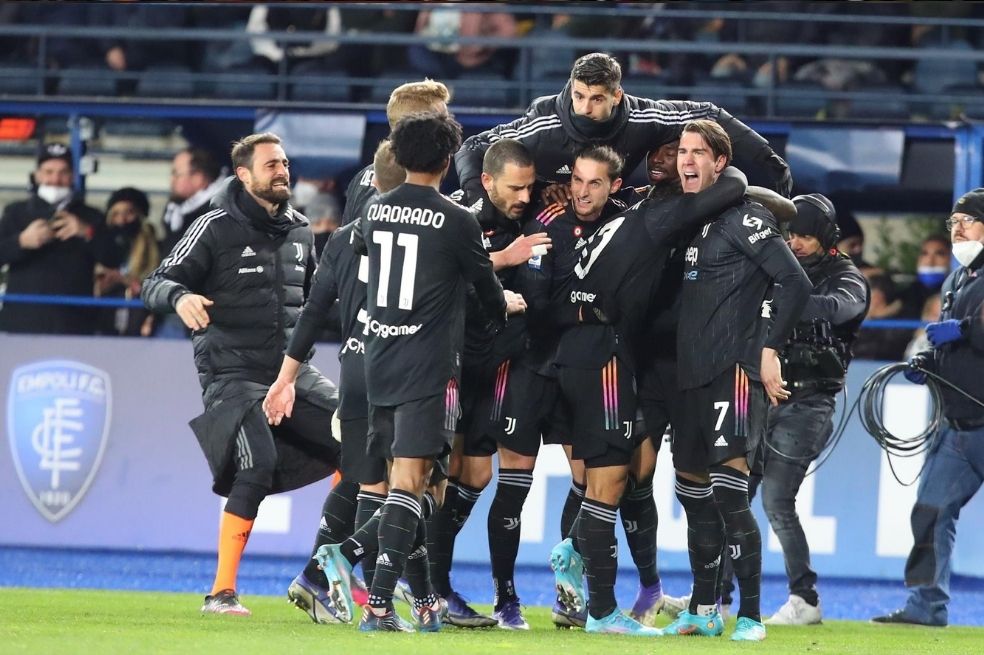Juventus venció a Empoli y se acerca a los primeros puestos de la Serie A