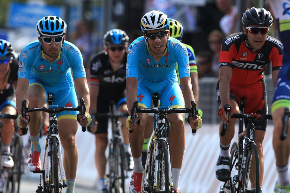 Fabio Aru, líder del Astana en el Giro de Italia. Foto: AFP