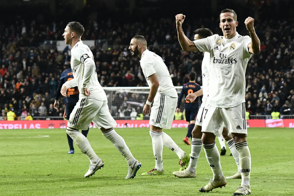 Real Madrid derrotó al Valencia y ya es quinto en la liga española