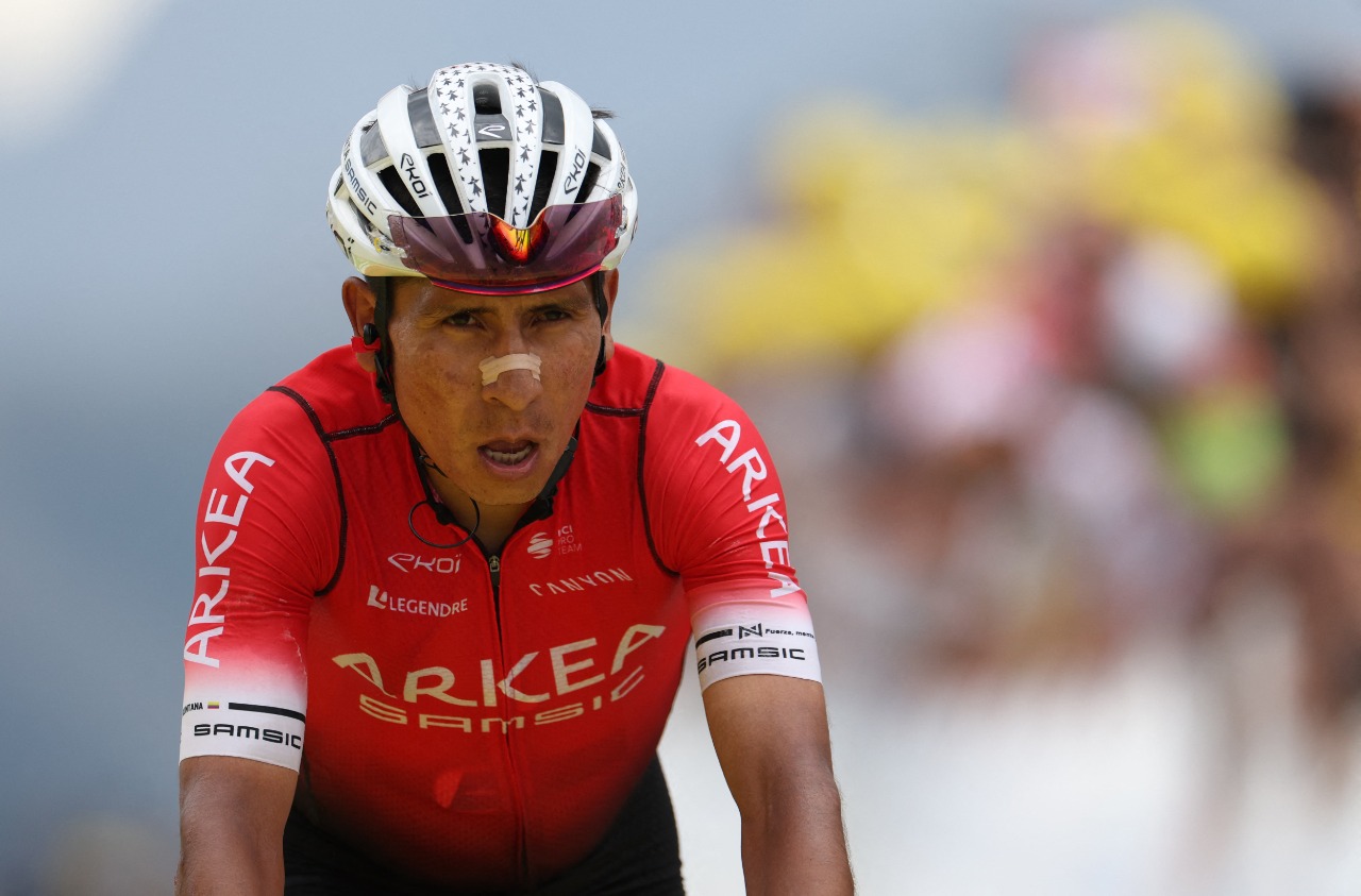 Nairo sufrió, pero defendió su lugar del Tour en Los Pirineos