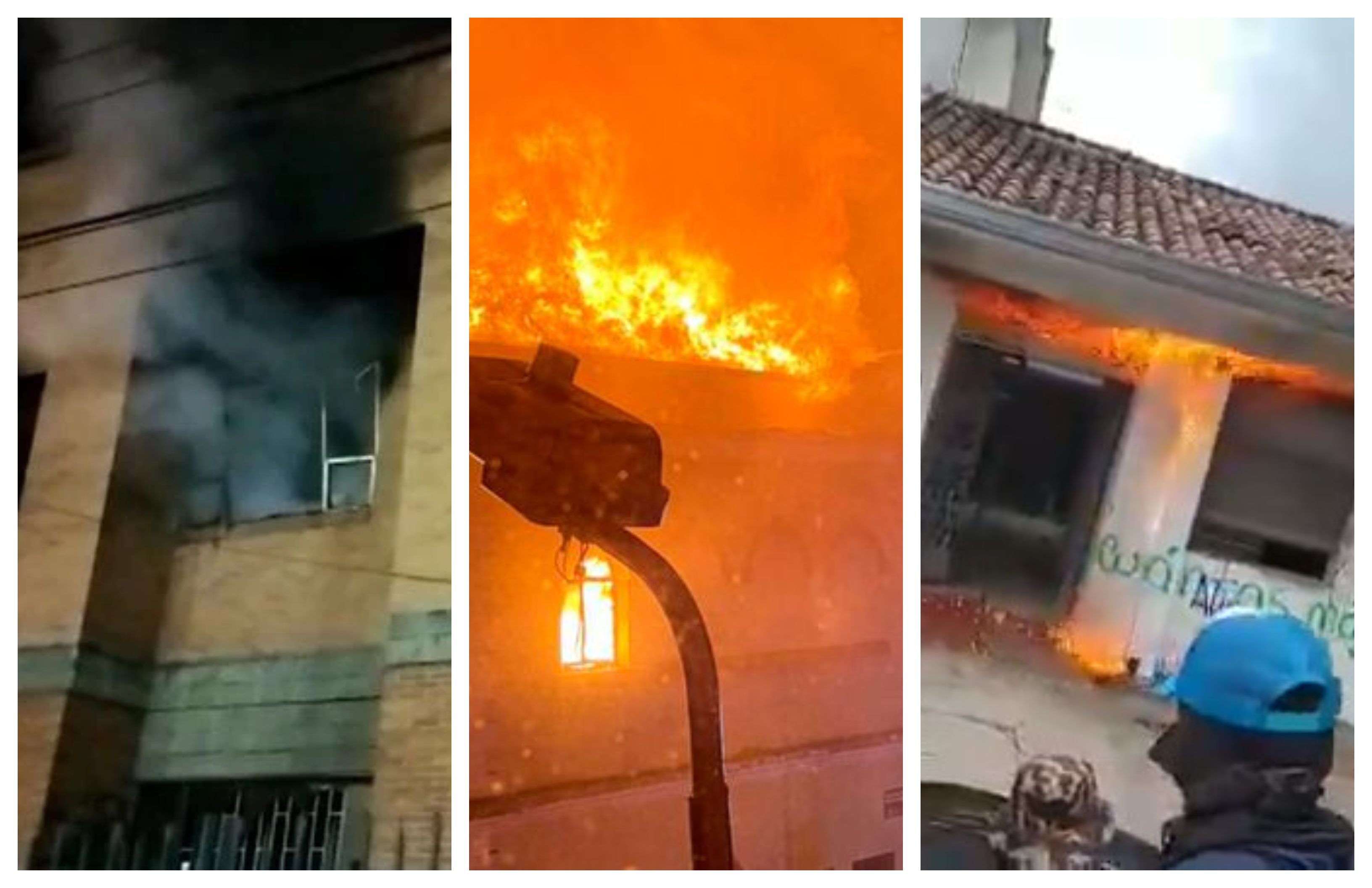 Paro: Palacio de Justicia de Facatativá y otras sedes judiciales incendiadas