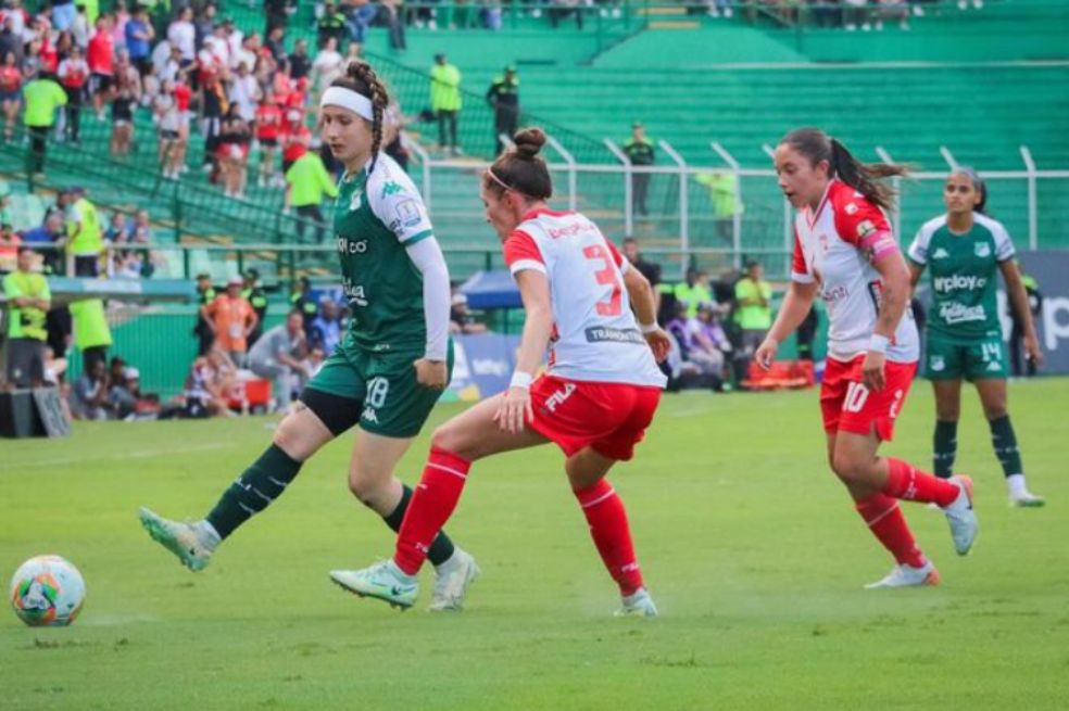 Independiente Santa Fe tiene que remontar la serie el próximo viernes para no dejar escapar la oportunidad de celebrar su cuarto título en la Liga BetPlay Femenina.
