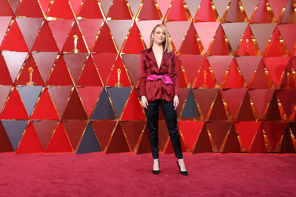 Emma Stone, la mejor vestida de los Óscar 2018