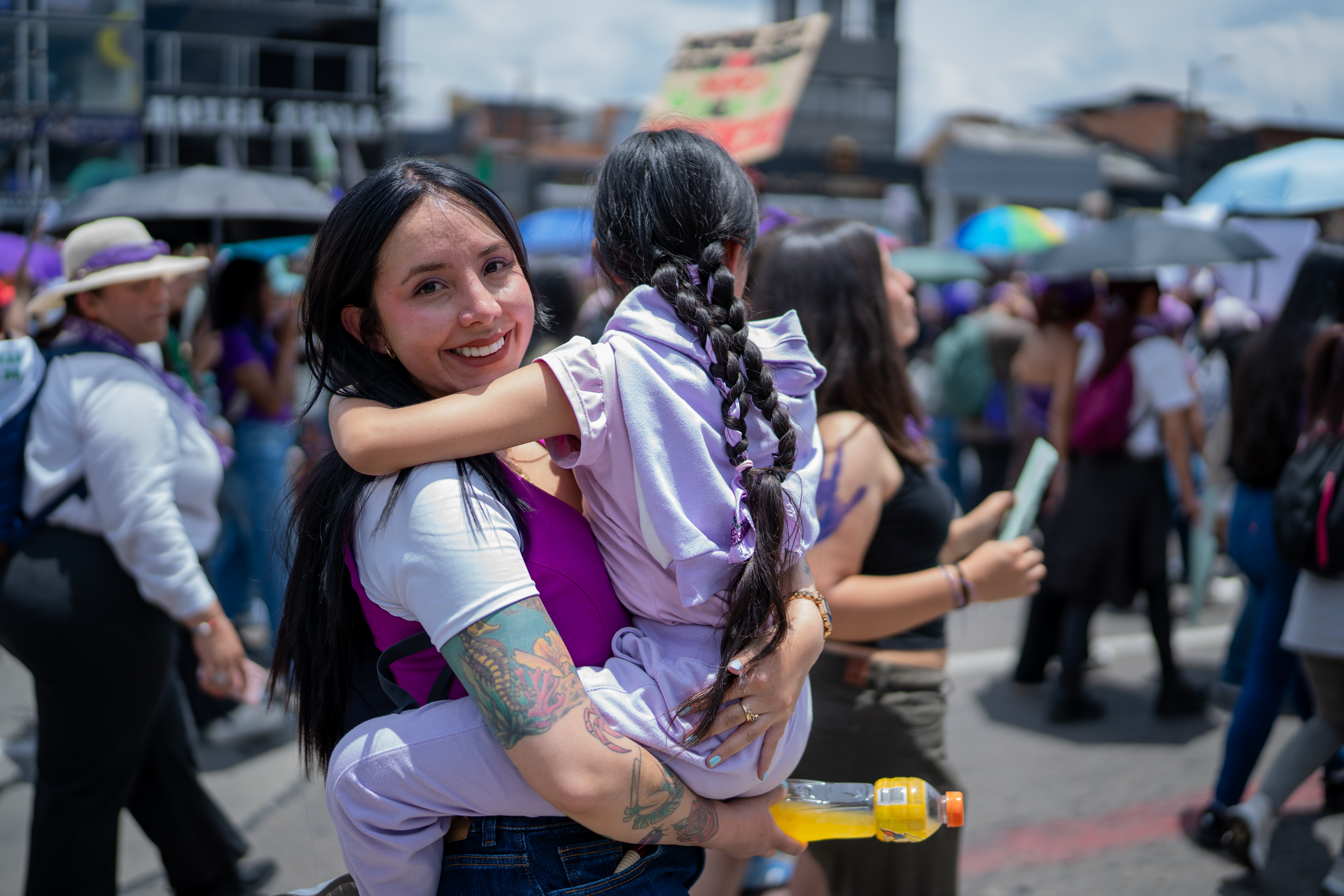 Marcha del 8M en Bogotá.
