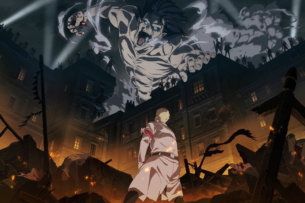 En "Attack on Titan", la humanidad se enfrenta a la extinción cuando aparecen una serie de criaturas gigantes que devoran humanos.