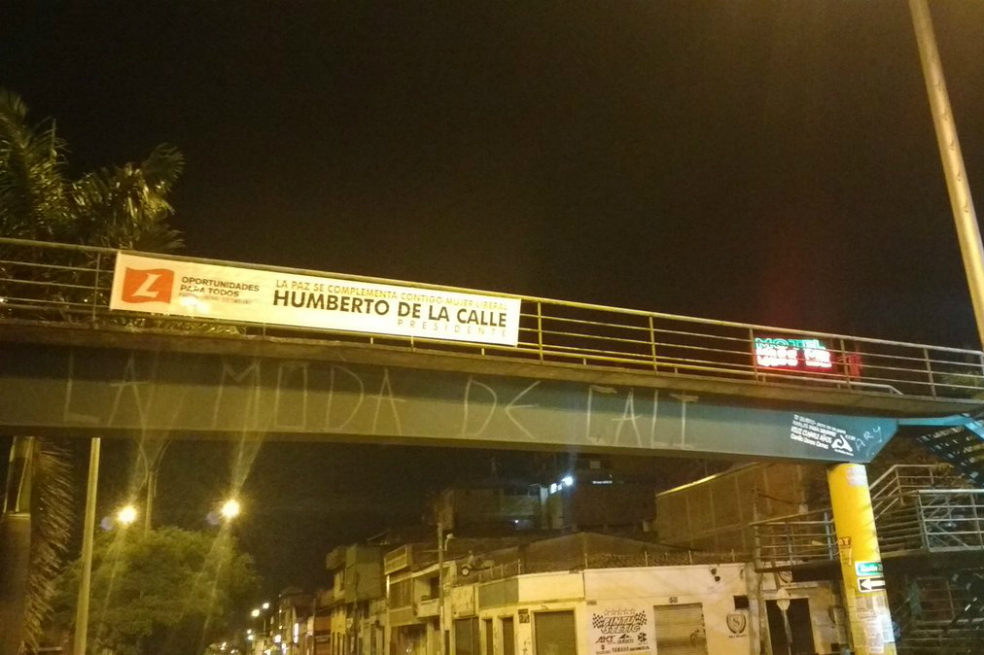 Desmontaron vallas publicitarias de Humberto de la Calle