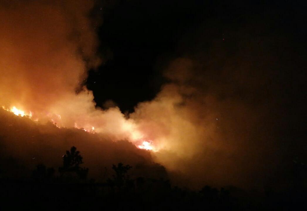 Bomberos de Bogotá controlan incendio forestal en Usme