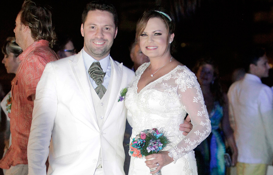 Famosos en boda de Carolina Sabino y Daniel Cabrales