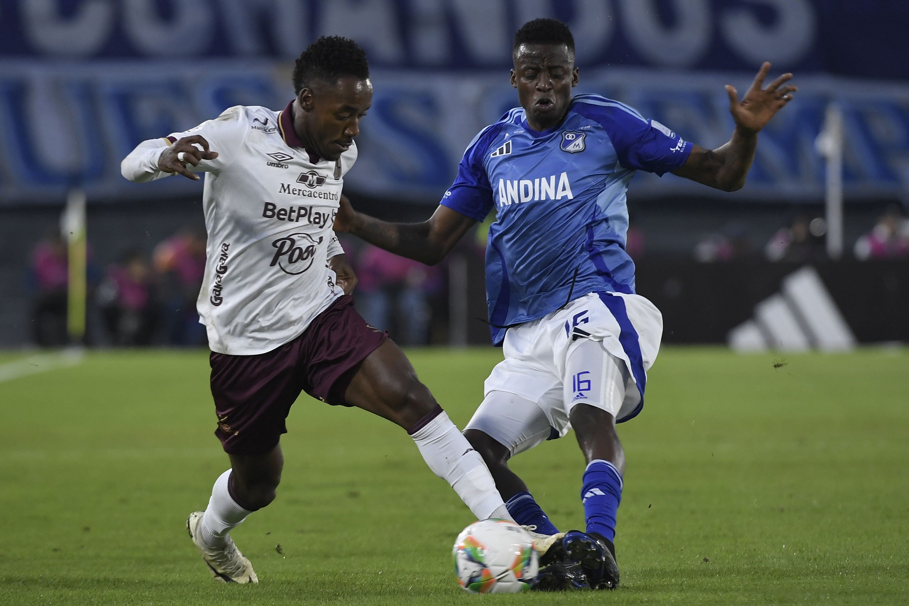 Partido Millonarios vs Tolima por la séptima fecha de la Liga Betplay 2025-I.