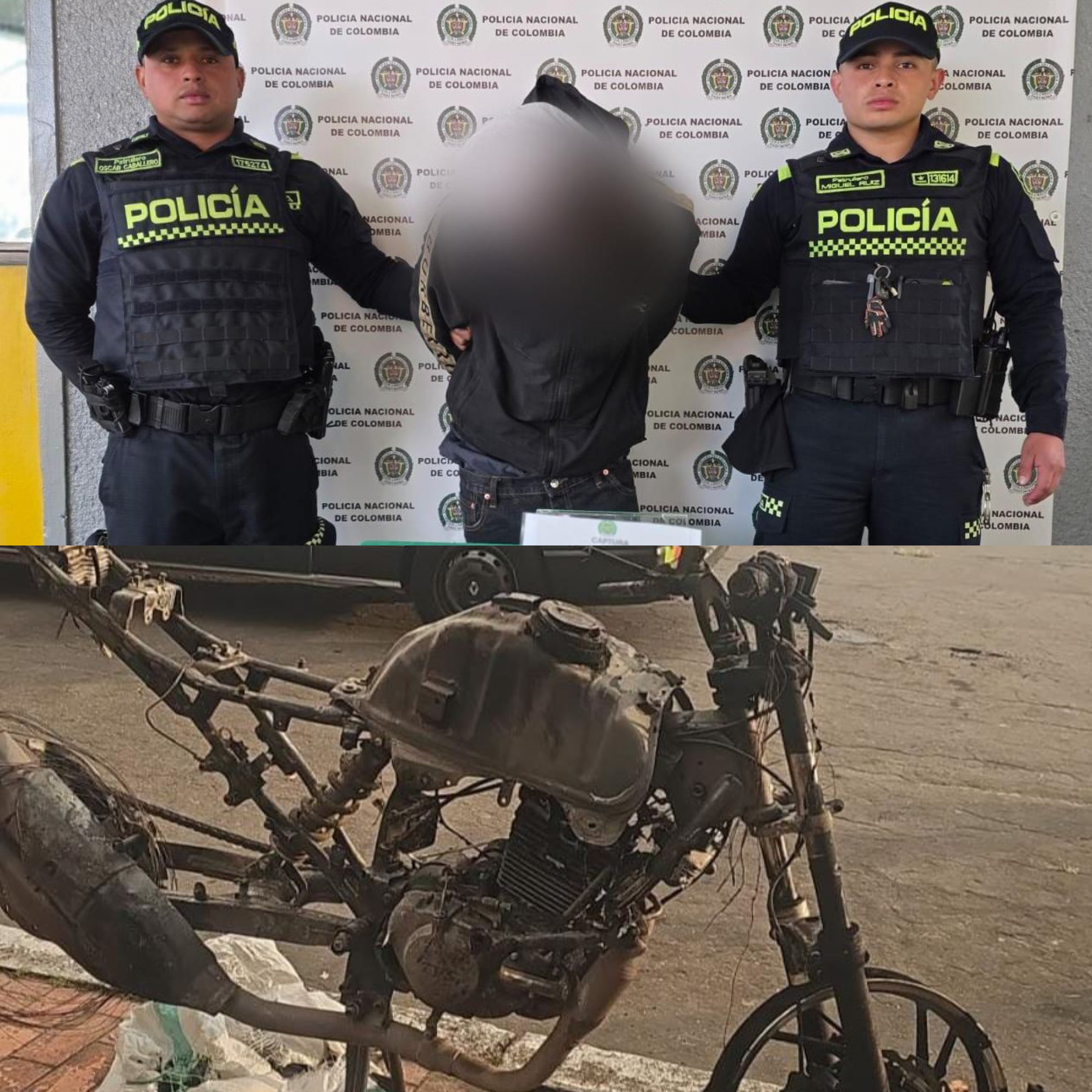Robó celular en Suba, fue capturado y la comunidad quemó su motocicleta