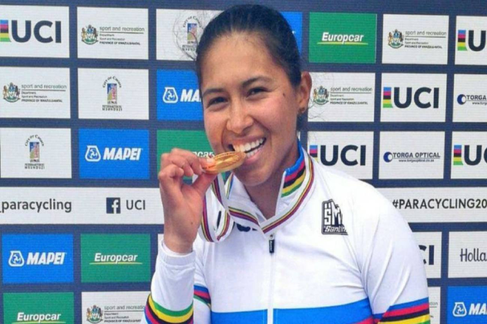 Daniela Munévar, oro en la Copa Mundo de Paracycling
