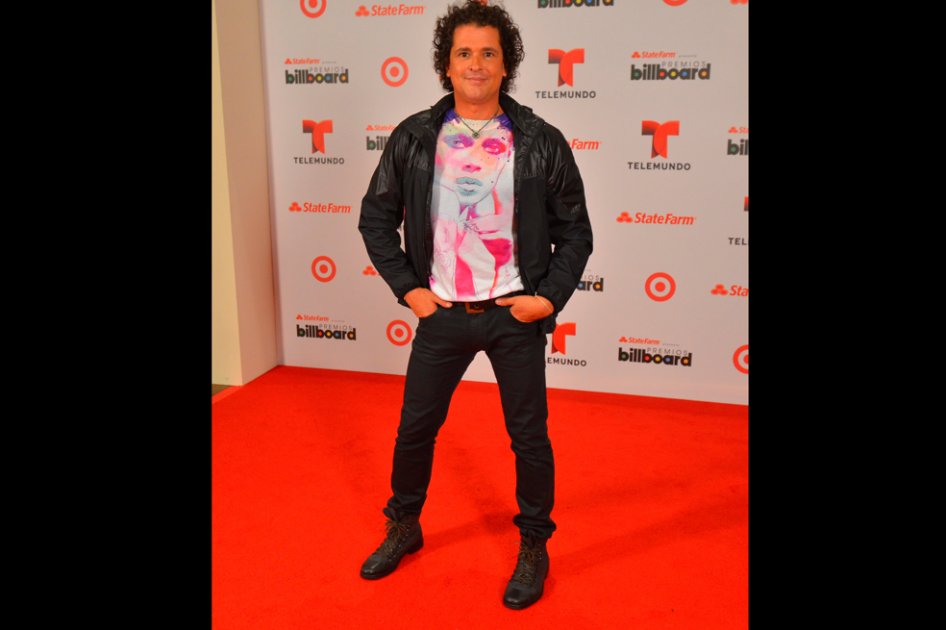 Carlos Vives en la alfombra roja de los premios Billboard Latino 2013.