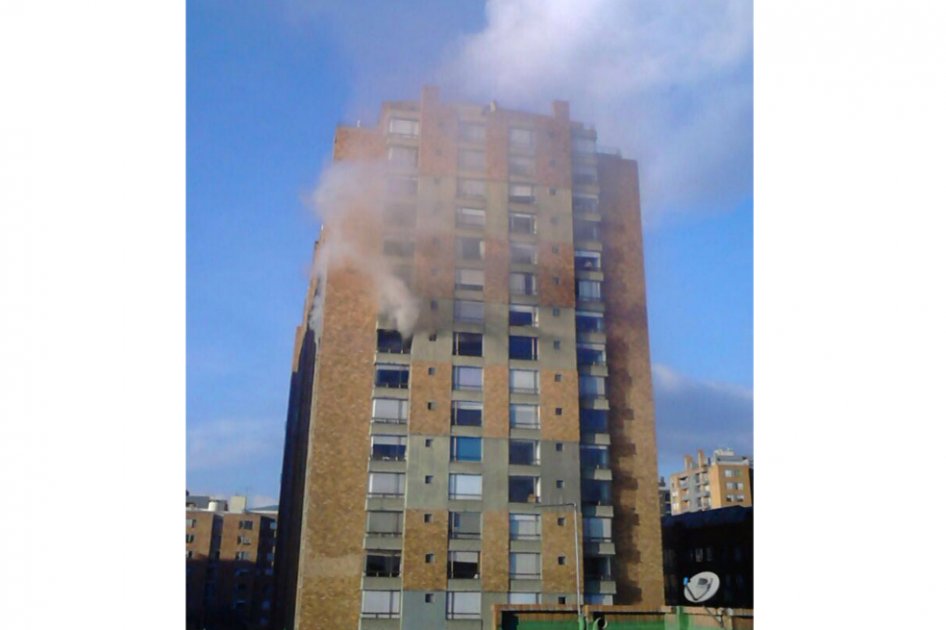 Emergencia en el norte de Bogotá por incendio en edificio residencial
