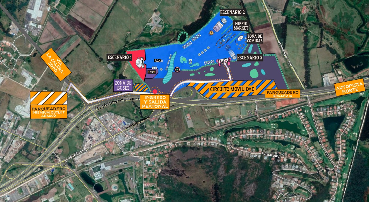 El Estéreo Picnic 2019 se realiza en el Campo de Golf Briceño 18, kilómetro 19 vía Tunja,Cortesía