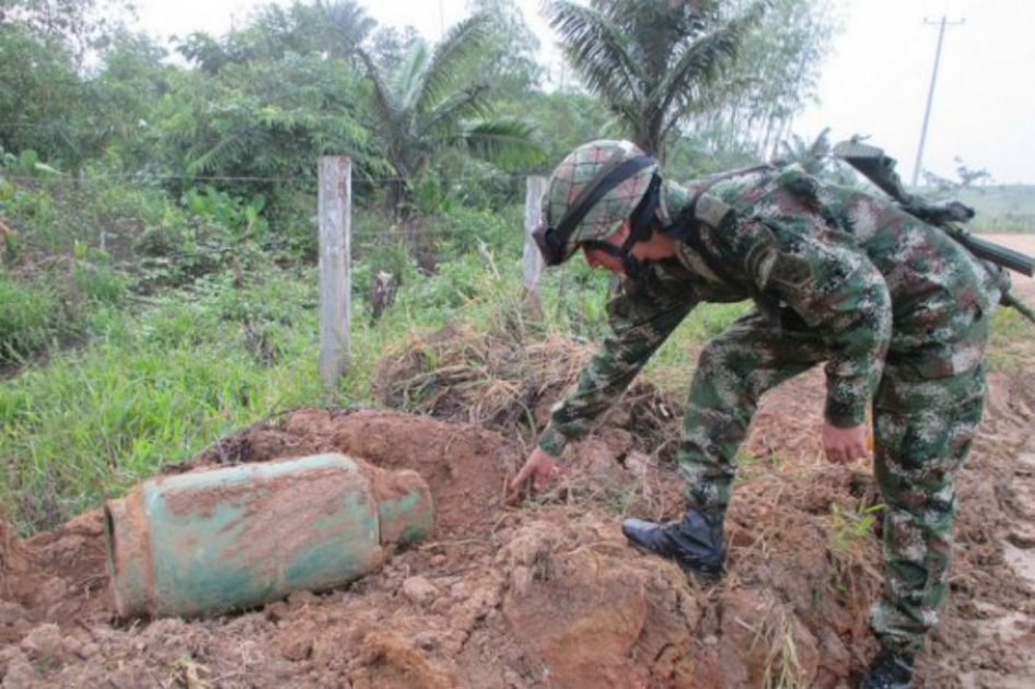 Encuentran 34 cilindros bomba en Antioquia