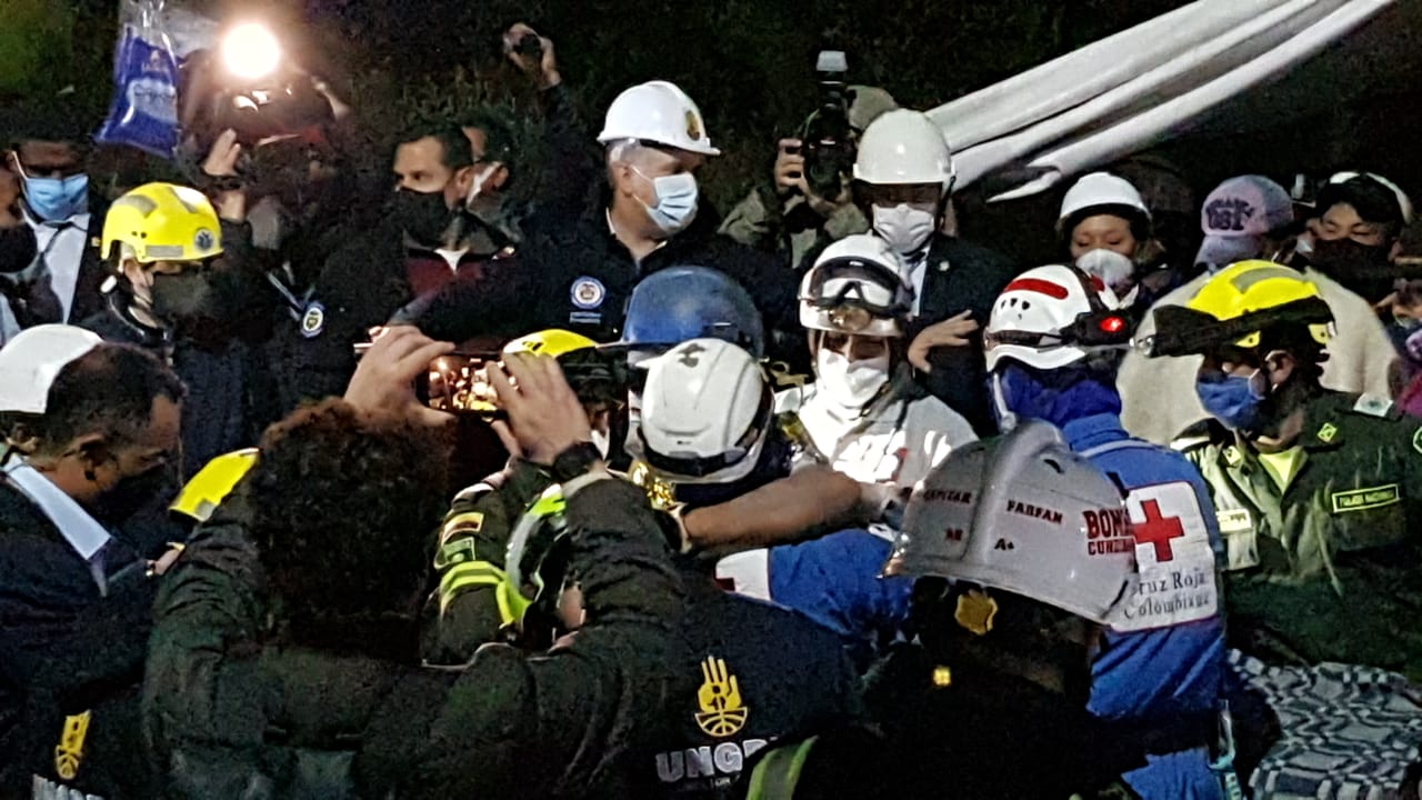Así rescataron a trabajadores atrapados en mina de carbón de Lenguazaque, Cundinamarca