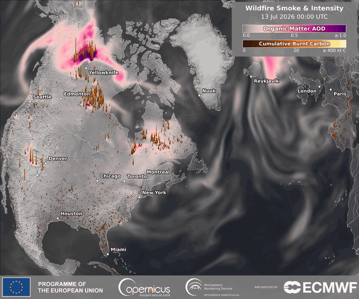 El humo de incendios puede poner en jaque la final del Mundial: así se ve desde el espacio