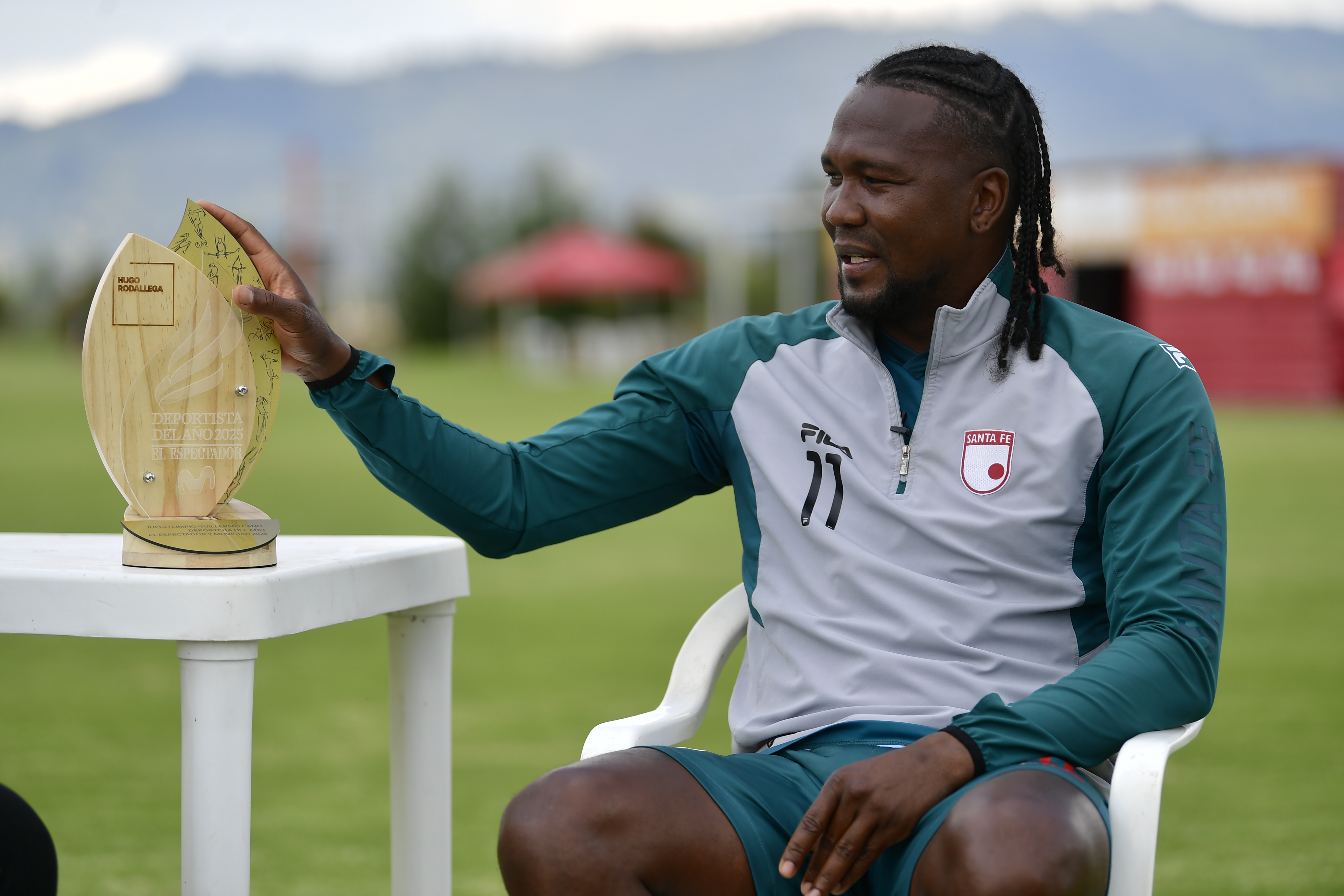 Hugo Rodallega, jugador de Santa Fe.