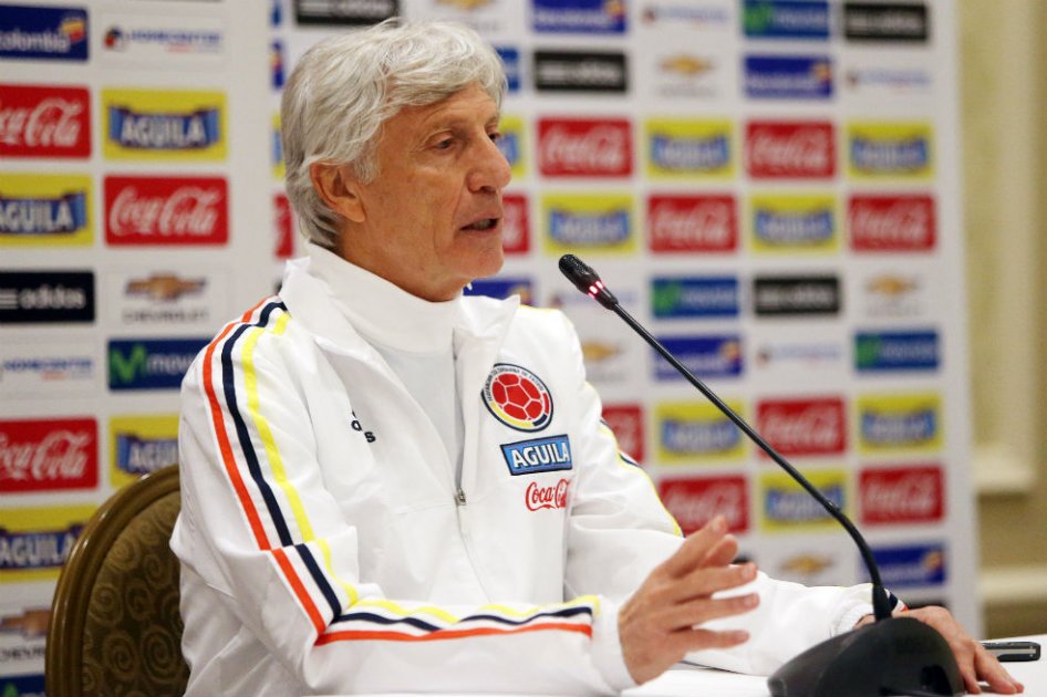 José Pékerman entrenador de la selección de Colombia. Foto: EFE