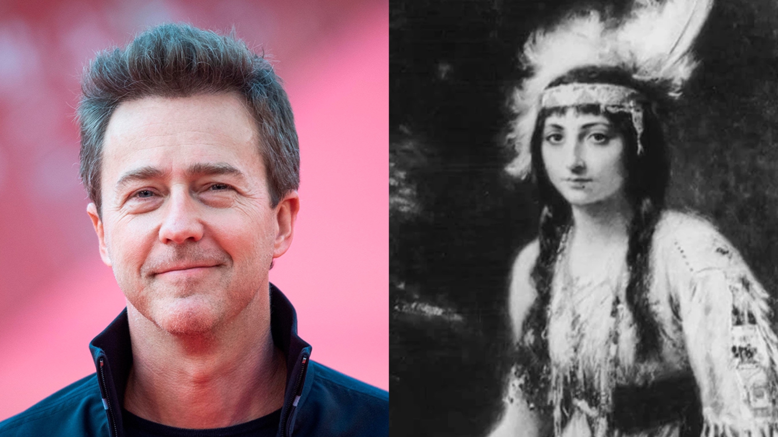Edward Norton descubre que comparte parentesco con Pocahontas