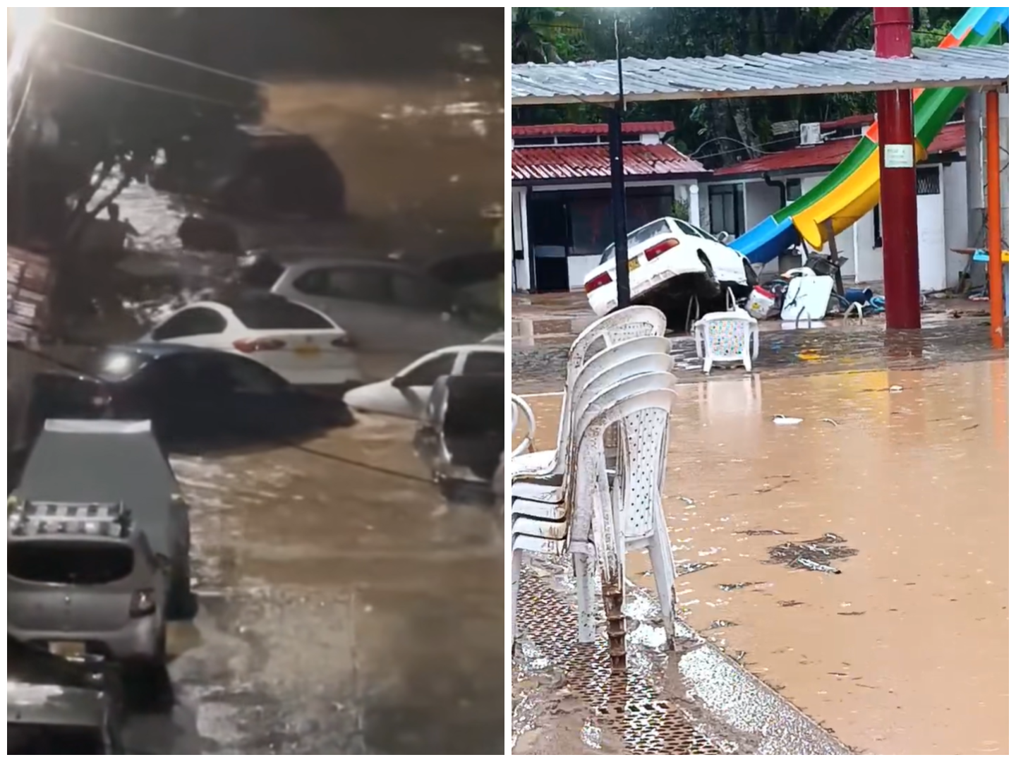 Desbordamiento de la quebrada La Melgara causó graves emergencias en Melgar