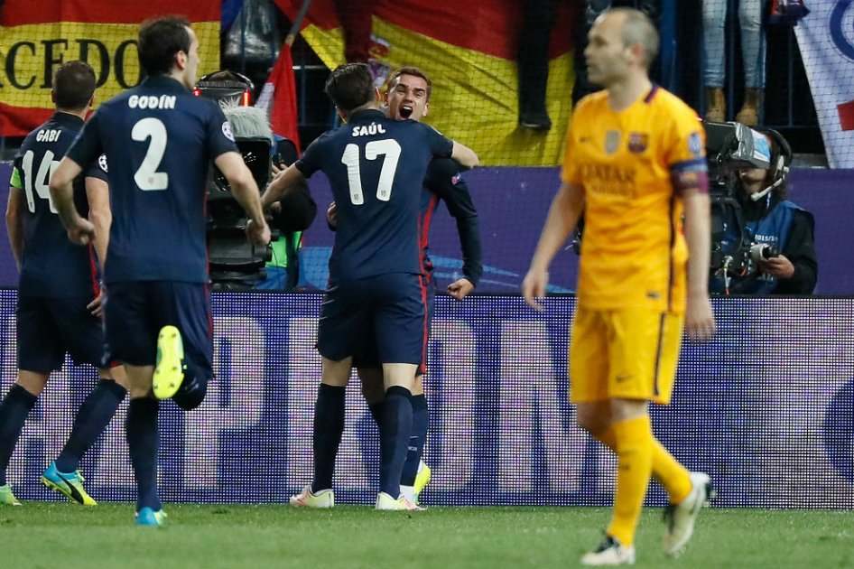 Atlético de Madrid eliminó al Barcelona, vigente campeón de la Champions