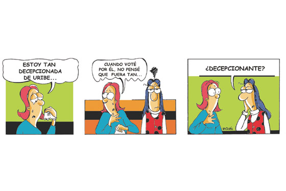 Decepcionada de Uribe….