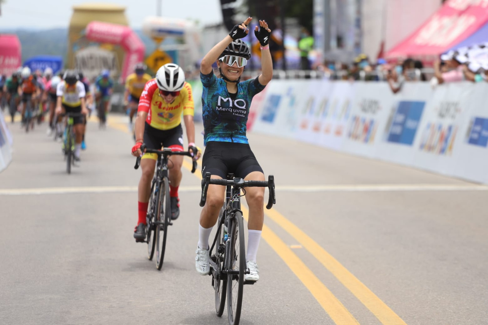 Lilibeth Chacón repitió victoria y ganó la etapa tres de la Vuelta a Colombia
